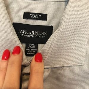 Grey Kenneth Cole Awearness dress shirt